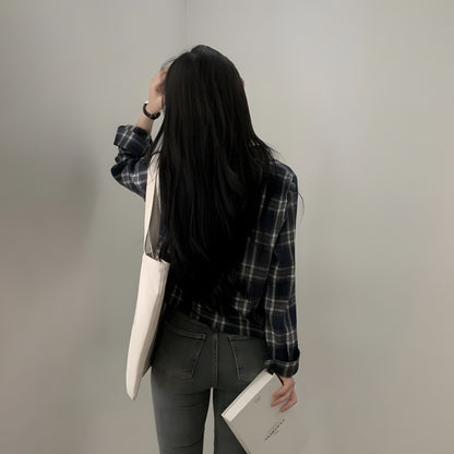 ブラウス・シャツ ネイビー・レッド・ベージュ・ダークグレー