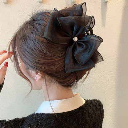 ヘアクリップ ブラック