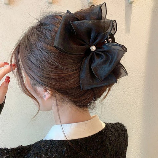 ヘアクリップ ブラック