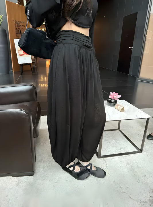 パンツ ブラック・杢グレー